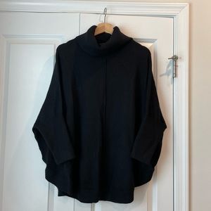 Loft Cowl Neck Poncho Sweater